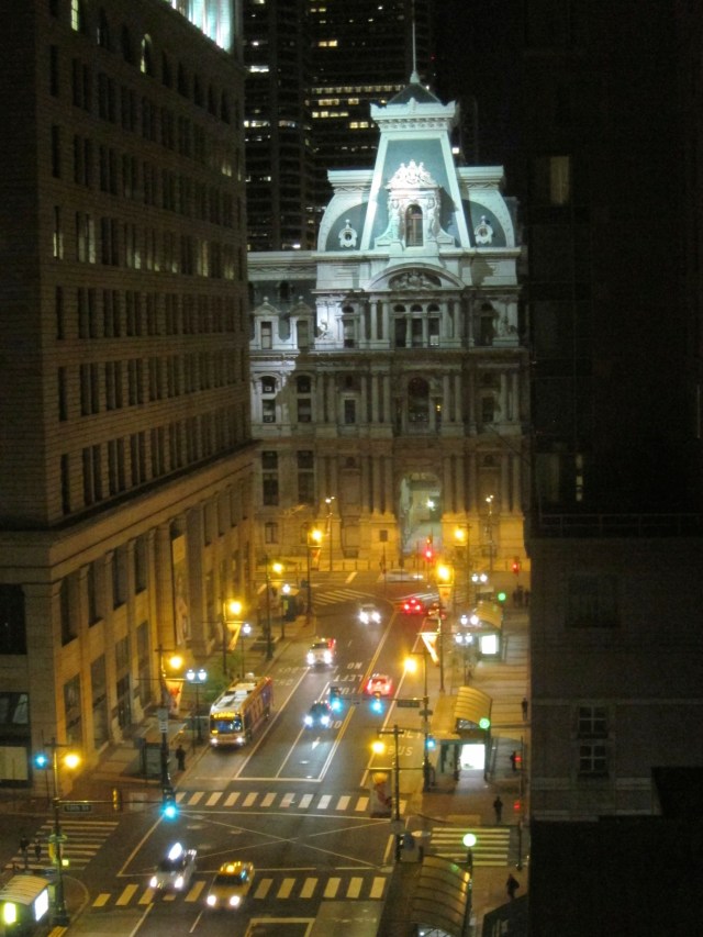 View from our hotel room! City Hall