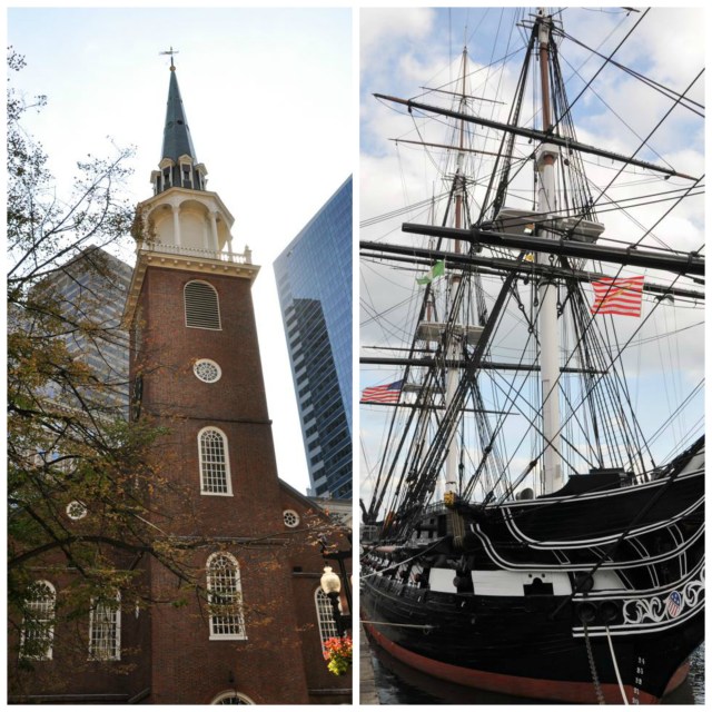 The Old North Church and USS Constitution
