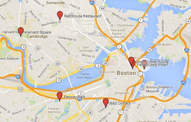 Boston and Cambridge Map