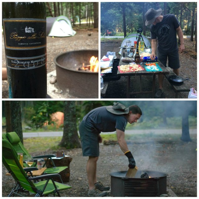 Our camp site at the Blackwoods campgrounds