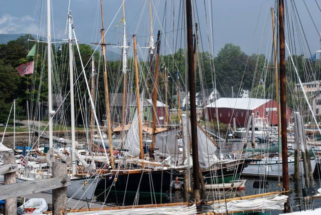 The harbor in Camden, ME