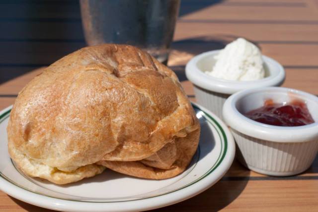 Popover at the Jordan Pond House