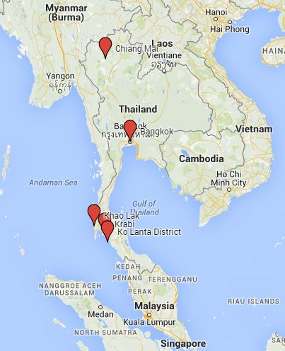 Thailand Map