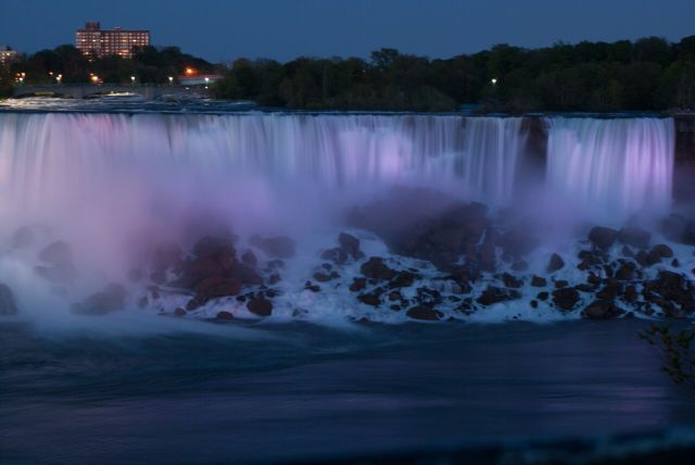 American Falls at night